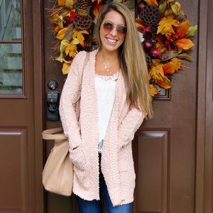 Blush pink cardigan